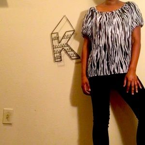 Zebra Print top